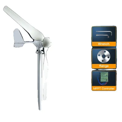 Obrázok produktu pre Horizontálna turbína, výkon 10 kWh, nízka hlučnosť, s MPPT regulátorom, 2000 W, 48 V