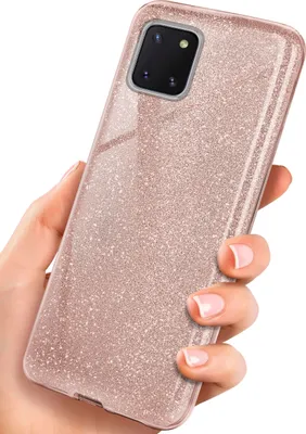 Produktbild von GLITTER-Case für Samsung Galaxy Note10 Lite, Farbe:Gloss - Rosé