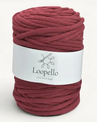 Immagine prodotto di Spago di cotone Loopello, diametro 9 mm, 100 metri – Bordeaux