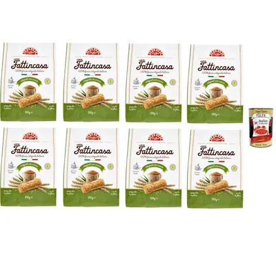 Produktbild von Di Leo Biscotti come Fattincasa con farina integrale, Kekse als hausgemachtes mit mit vollem Mehl, biscuits 8x 500g + Italian Gourmet polpa 400g