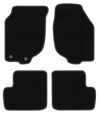 Image de Tapis de sol en moquette pour Rover 200 2000-2005 (à hayon) – jeu 4 pièces, noirs, sur mesure – Wielganizator BASIC