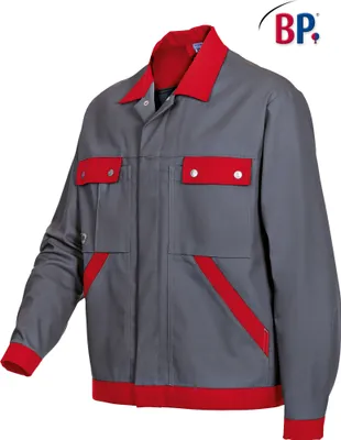 Produktbild von BP® Arbeitsjacke - dunkelgrau/rot - 60/62