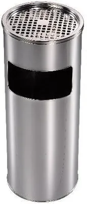 Obrázok produktu pre odpadkový kôš s popolníkom, priemer 24cm v.59cm Zn