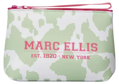 Produktbild von Clutch "Fast" von Marc Ellis, Kuhmuster, Nylon, rosa und weiß