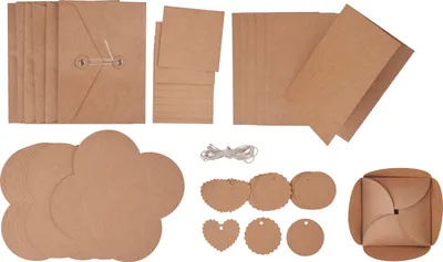 Produktbild von VBS Kraftpapier-Set "Verschenken", 50-tlg.