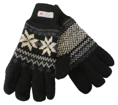 Produktbild von Finger Handschuh mit Norweger Muster Thinsulate für Herren