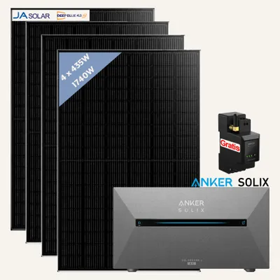 Produktbild von 1740W Balkonkraftwerk Anker Solarbank 2 AC E1600 mit Smart Meter