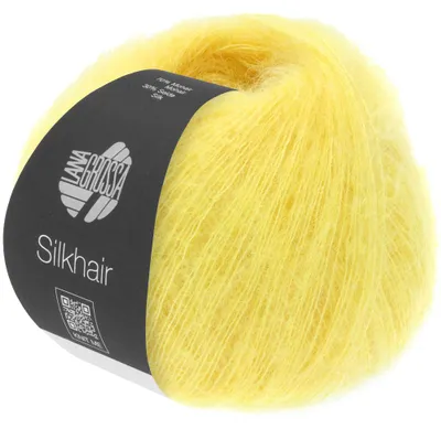 Produktbild von Lana Grossa SILKHAIR 25 g feines Lace-Garn aus Superkid-Mohair und Seide in 64 Farben 210 m Farbe 158 - Gelb