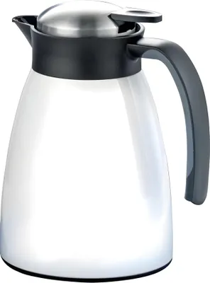 Obrázek produktu pro Vakuová konvice Esmeyer GLACE, objem: 1 litr, z dvoustěnné nerezové oceli, bíle lakovaná, 305-051