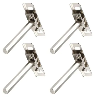 Immagine prodotto di Solidchoice - Set di 4 supporti invisibili per mensole, 102 mm