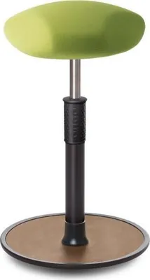 Produktbild von Sitz- Stehhocker Free Tall Triangel Gestrick Hellgrün schwarz /Natur.