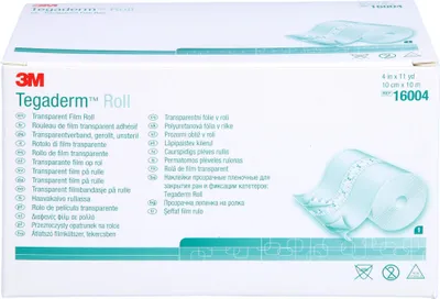 Zdjęcie produktu dla 3M Tegaderm Roll 10 cm x 10 m przezroczysty opatrunek niesterylny, 1 plaster