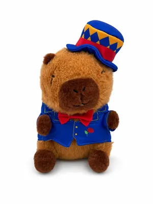 Produktbild von Zirkus Capybara Kuscheltier 20 cm Capybara im Zirkuskostüm Plüschtier Stofftier Weiches Kawaii Geschenk für Kinder