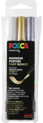 Zdjęcie produktu dla POSCA PCF350/3A GSW Marker pigmentowy POSCA PCF-350, karton 3 szt