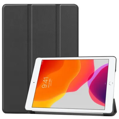 Produktbild von Mobigear Dreifach-Faltetui für iPad 7 (2019) – Klapphülle – Schwarz