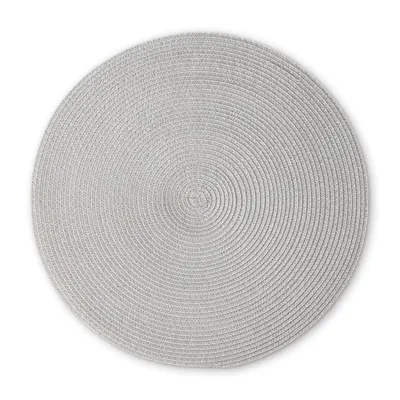 Produktbild von Continenta Tischset Rund, Platzset, Platzdecke, Platzmatte, Untersetzer, Kunststoff, Ø 38 cm, Hellgrau, 6622