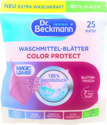 Zdjęcie produktu dla Dr Beckmann Magic Leaves kolorowy detergent płatki kwiat świeże 30s
