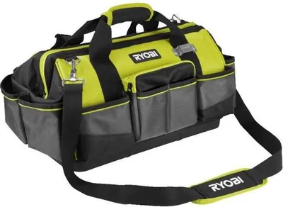 Obrázok produktu pre Nástrojová taška RYOBI, vystužené dno, 46 x 26 x 29 cm, 33 l, pre 3 alebo 4 nástroje, RSSMTB1