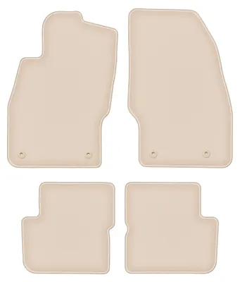 Image de Tapis de sol en moquette pour Opel Corsa D 2006-2015 (à hayon) – jeu 4 pièces, beiges, sur mesure – Wielganizator FORTUNA