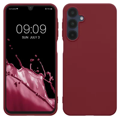 Produktbild von kwmobile Handyhülle für Samsung Galaxy A16 5G Hülle - TPU Case - Kabelloses Laden - Schutzhülle Cover in Bordeaux Violett