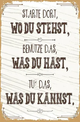 Produktbild von vianmo Holzschild 18x12 cm Starte dort wo du stehst, benutze