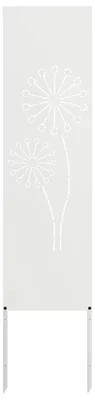 Image de vidaXL Toile pare-vue jardin blanc 32 x 140 cm