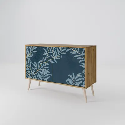 Produktbild von Spacerebels Kommode mit 2 Türen - Sideboard Komodenschrank - Highboard - Kleiderschrank Möbel - Wohnzimmer Schlafzimmer - 57,5×111×42 (HxBxT)
