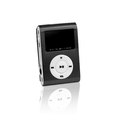 Zdjęcie produktu dla Setty Odtwarzacz MP3 Ekran Słuchawki Douszne w Zestawie MicroSD Czarny LCD