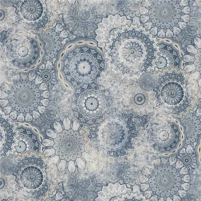 Produktbild von Fototapete 363029 Vliestapete Blumen Floral 371 x 265 cm Rasch Selection Blau