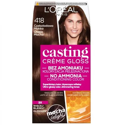 Obrázek produktu pro L'Oreal Casting Creme Gloss - Barva Na Vlasy 418 Čokoládová Mokka