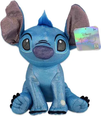 Obrázok produktu pre Stitch Glitter Sitting 28cm W/ SOUND plyšová figúrka, plyšová hračka, mäkká hračka so zvukom
