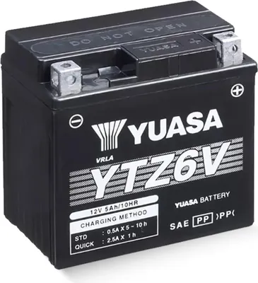 Produktbild von YUASA YTZ6V WC 12V 5,3Ah/C20 - 90A (EN) Motorradbatterie WF
