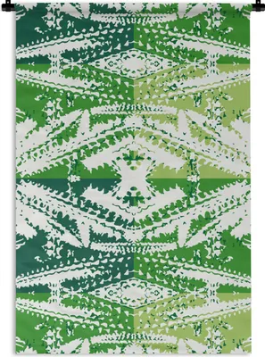 Produktbild von MuchoWow® Wandteppich Wandbehang Kaktus - Pflanzen - Muster 60x90 cm Tapisserie Dekoration Wandtuch - Foto-Teppich - Abwaschbar