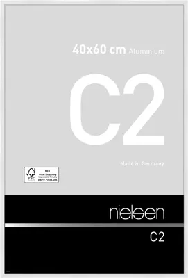 Produktbild von nielsen Aluminium Bilderrahmen C2, 40x60 cm, Weiß Glanz