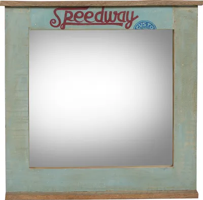 Produktbild von SIT Möbel Wand-Spiegel mit Schriftzug | Altholz | natur + bunt | B 68 x T 3 x H 79 cm | 05706-98 | Serie SPEEDWAY