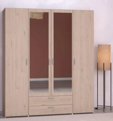Produktbild von Parisot DAILY 13 Kleiderschrank mit Spiegel, 4-türig