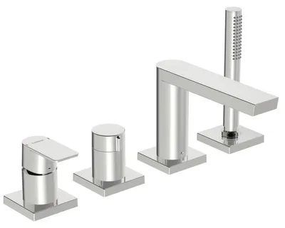 Zdjęcie produktu dla Hansa Stela - Bateria wannowa, 4-otworowa, chrom 57302473