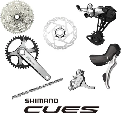 Immagine prodotto di Gruppo SHIMANO CUES Silver Edition 10 Silver - cambio completo a 10 velocità e ...