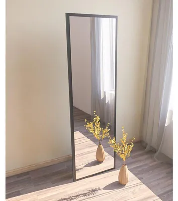 Image de Miroir Sur Pied - 50 x 160 cm - Noir