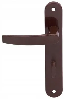 Produktbild von VDS Econo-P Türgriff braun mit WC-Verriegelung 72mm