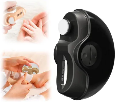 Produktbild von Elektrischer Nagelknipser, 2 In 1 Automatischer Elektrischer Nagelknipser mit Feilen-Funktion, 2 Geschwindigkeits, Geräuscharm, Schwarz