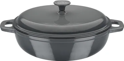 Produktbild von GSW Gusseisen Schmortopf Grey Shadow 30cm / 4,5 Ltr., Gusseisen, Schmortopf mit Deckel ø ca. 30 x H 9,0cm