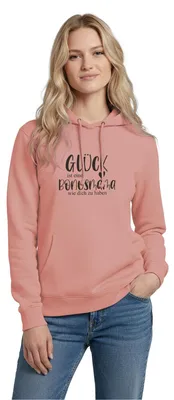 Produktbild von Spreadshirt Bonusmama | Glück Ist Eine Bonusmama Wie Du Damen Hoodie, XXL, Altrosa