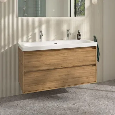 Productafbeelding van Villeroy & Boch Skyla wastafelonderkast, 117,2 x 59,6 cm, met 2 lades