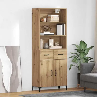 Obrázek produktu pro vidaXL Highboard Artisan dub 69,5 x 34 x 180 cm Materiál na bázi dřeva