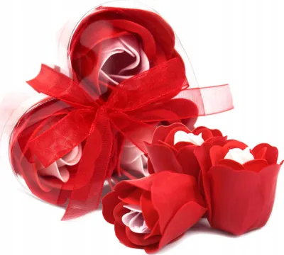 Produktbild von 3er Set Seifenblumen Rote Rosen