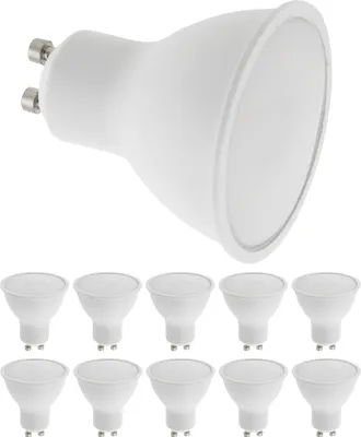 Produktbild von 10x LED Strahler GU10 Leuchtmittel Energiespar Lampe 6 Watt warmweiß  Glühbirne 10 St.