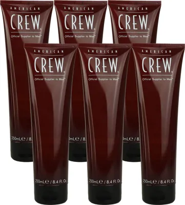 Produktbild von American Crew Light Hold Texture 6 x 250 ml Gel Styling Gel leichter Halt Tube Set