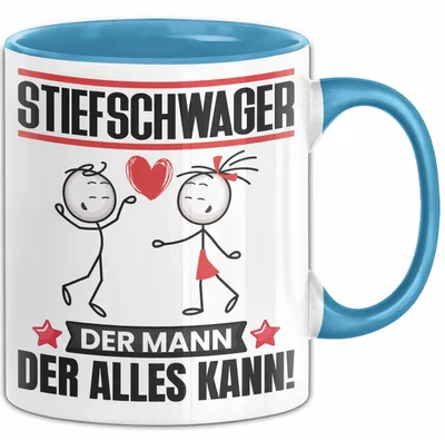 Produktbild von Stiefschwager Tasse Geschenk für Stiefschwager Der Mann Der Alles Kann Geschenkidee zum Geburtstag (Blau)