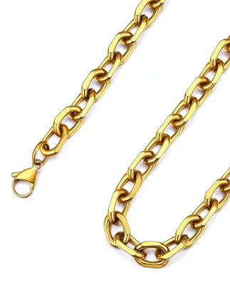 Obrázek produktu pro Řetěz ChainsHouse, zlatý, dámský, nerezová ocel, náhrdelník, 9 mm / 46 cm